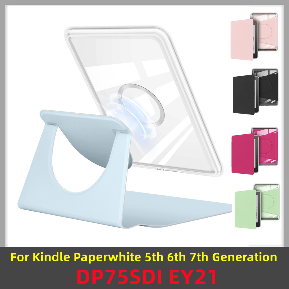 Kindle Tablet Accessories - Przezroczyste etui z obrotową podstawką 360°