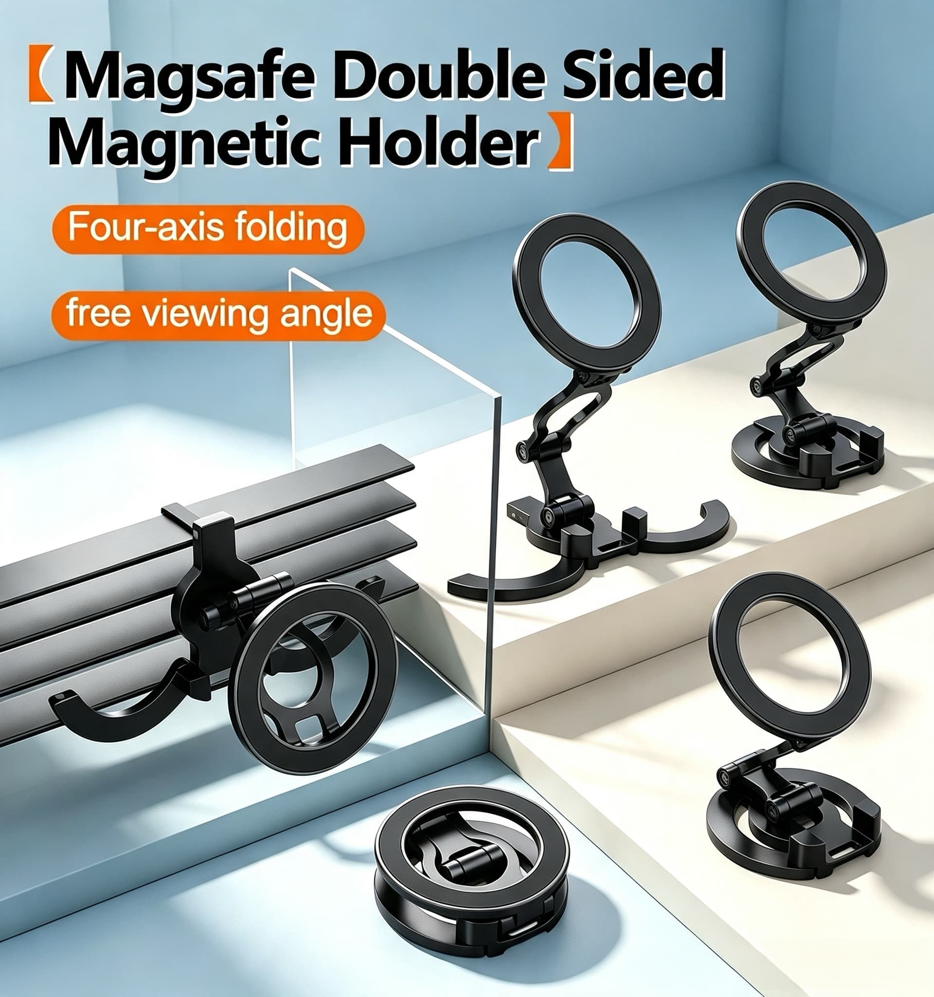 Tablet Stand Adjustable - Dwustronny statyw do telefonu z funkcją