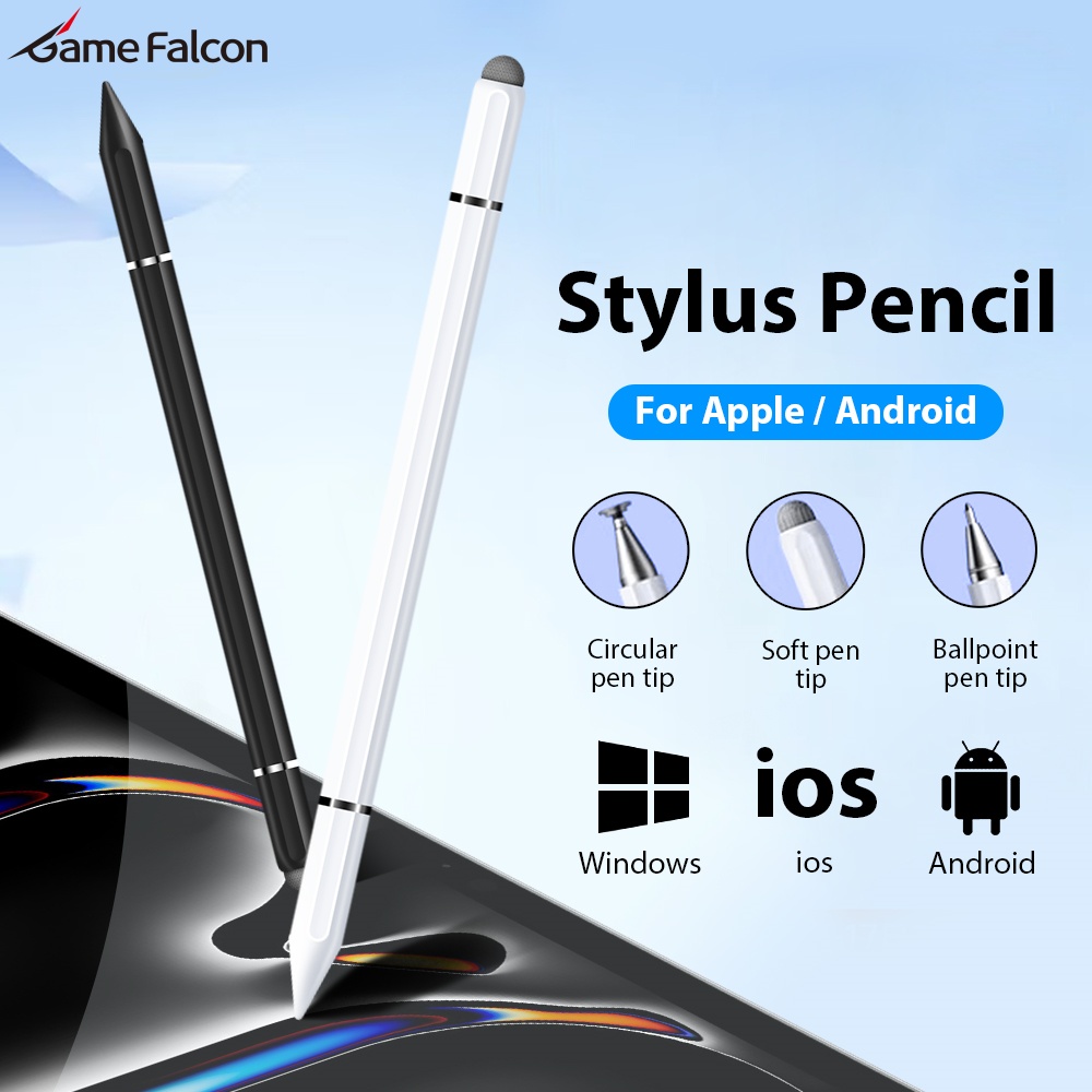 Pen Tablet Accessories - Długopis dotykowy 3 w 1 z